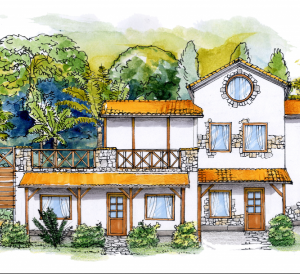 PDVH4: New construction Concept CASA RUSTICA, 3Residential Units for 2-4 People